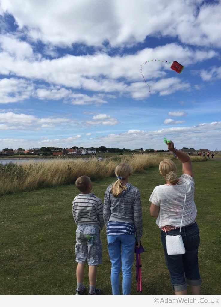 Kite flying, Lindisfarne
