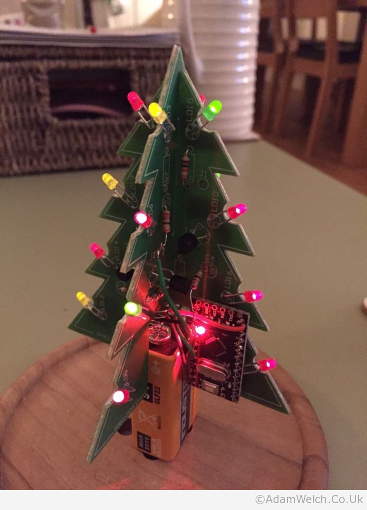 The #arduino based Christmas tree went down well with the kids.