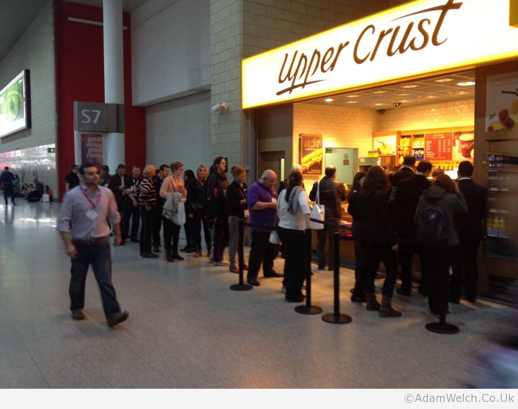 It's at this point I'm rewarded for carrying my sandwich round with me since dawn. #Bett2014