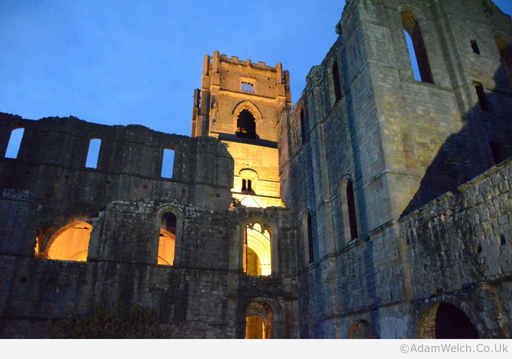 A lovely evening at @fountainsabbey tonight.