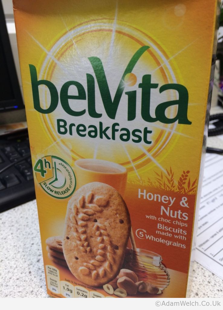 As a none chocolate eater I've mistakenly bought these @belVita breakfast biscuits. 'Choc Chip' in tiny writing.