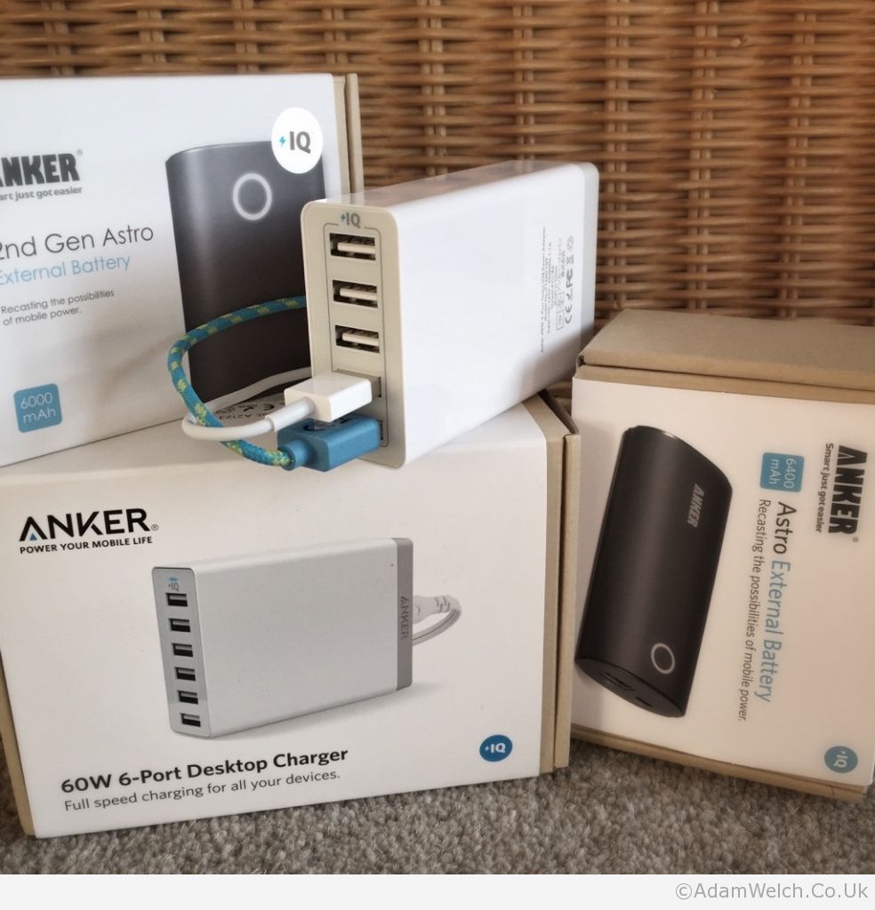 Building up quite a collection of @AnkerOfficial charging devices now: