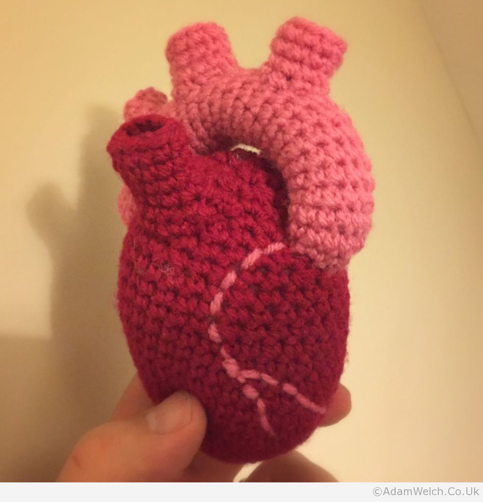 My beautiful #ValentinesDay gift from a wonderful wife. A crocheted heart. Bet you haven’t got one of these!