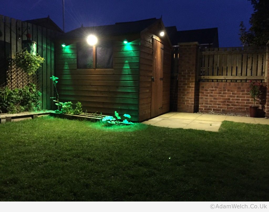 My shed stores light through the day so it can release it at night. :-)