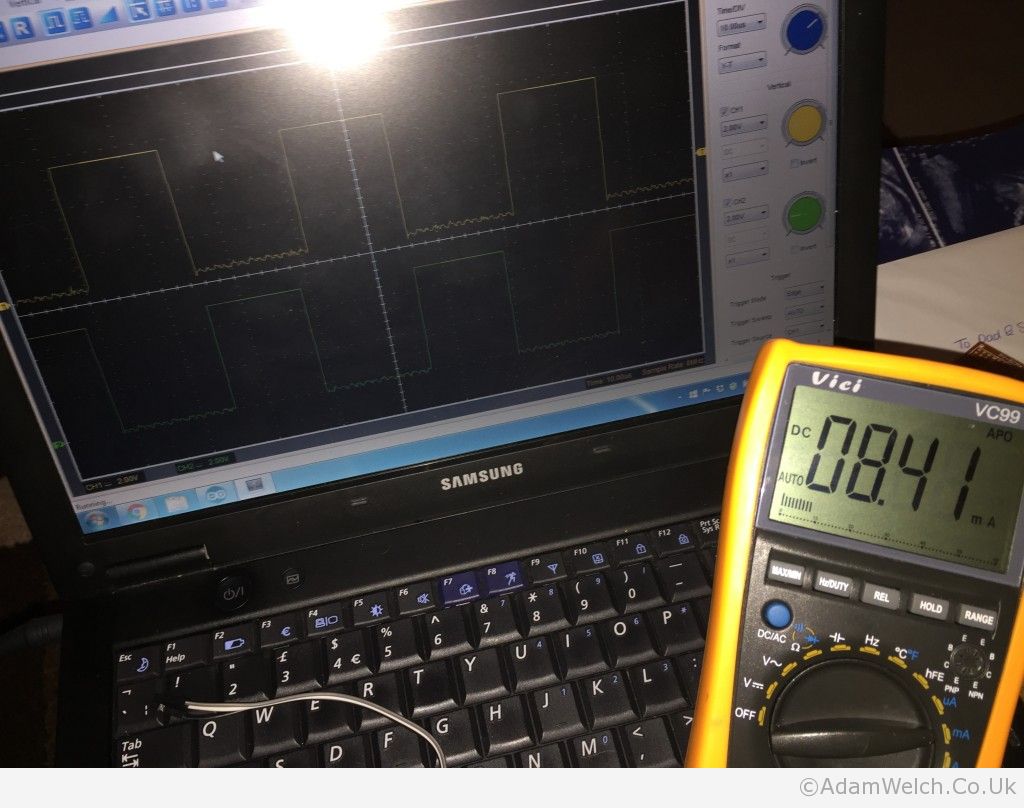 For most this is a badly shot photo showing very little. For me it’s a breakthrough moment. #Arduino